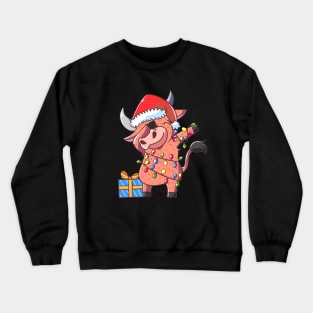 Dabbing Ox Christmas Crewneck Sweatshirt
